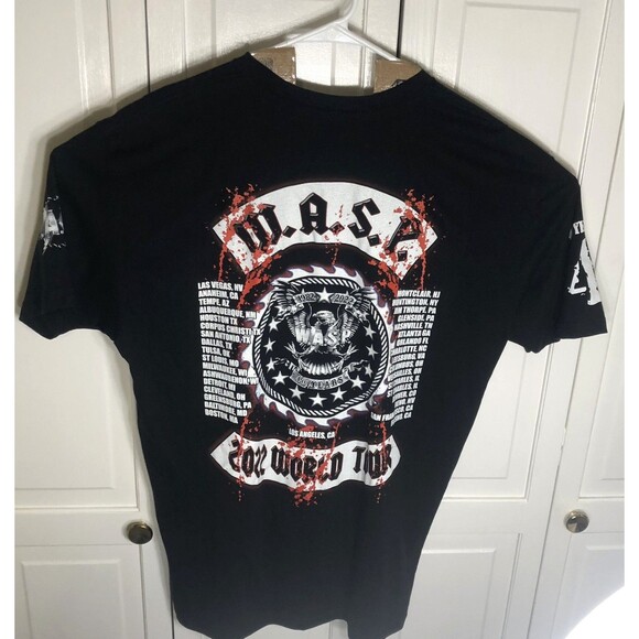 W.A.S.P. 2022 World Tour T-Shirt "Wild Child" 40 Years Live Black XXL - Picture 8 of 8